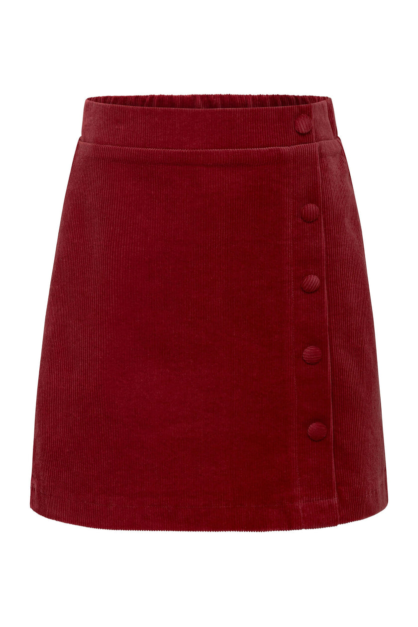 Reese Skirt Red Corduroy