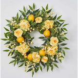 Lemonade Peony & Lemon Everyday Spring Summer Front Door Wreath