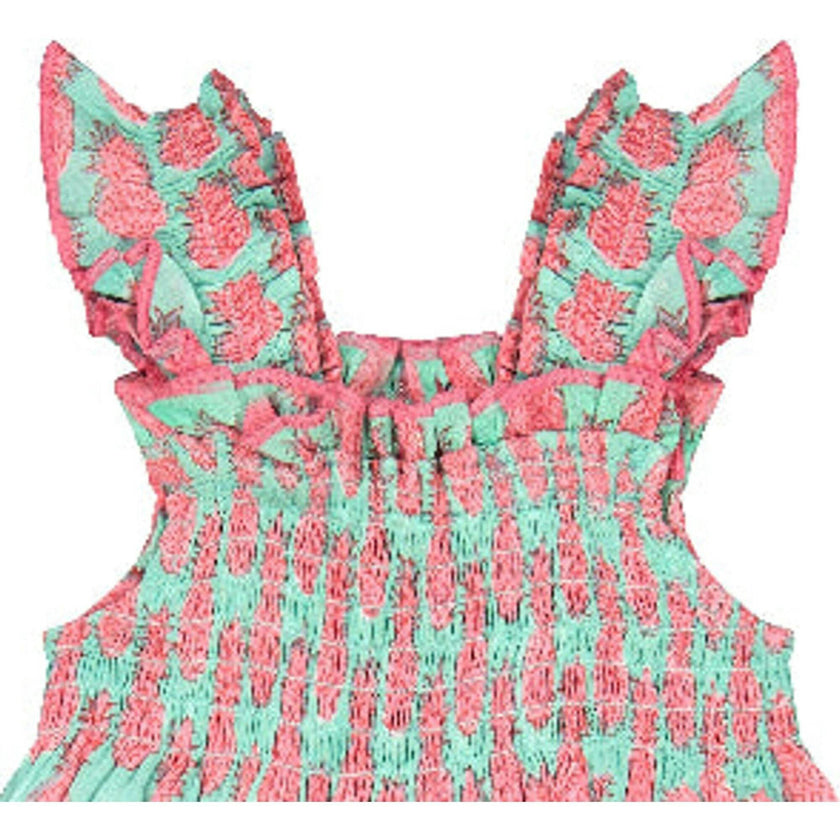 Mini Paloma Girl's Dress Pineapple Crush Pink, Green