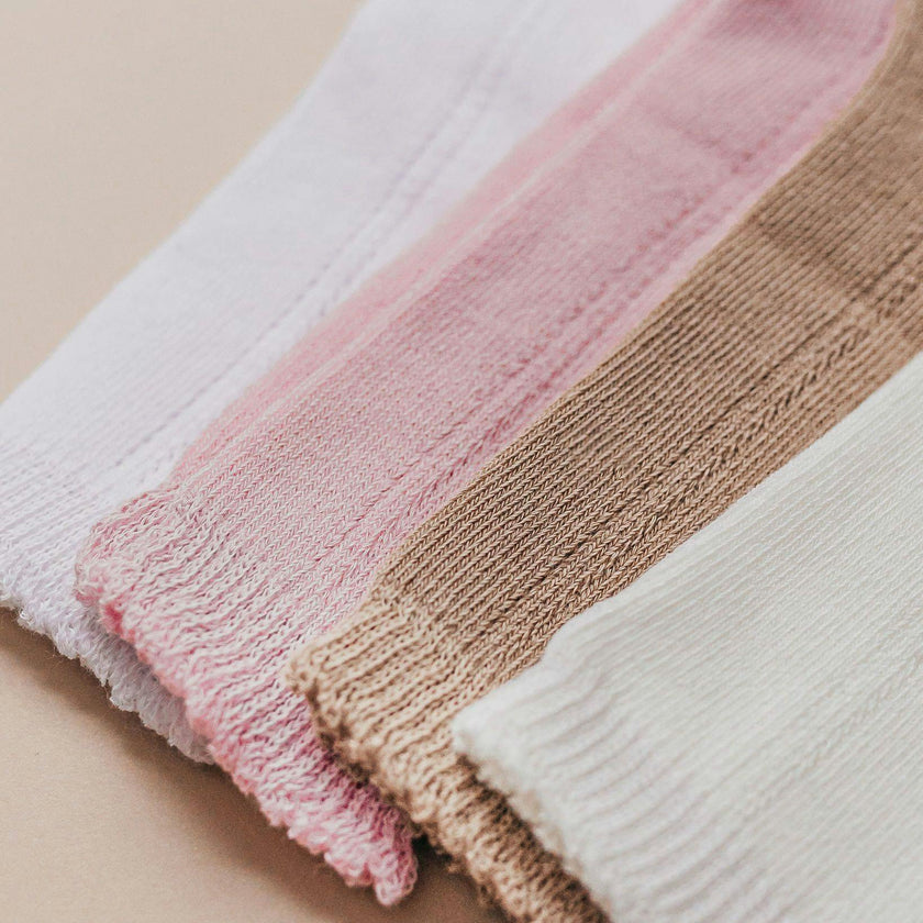 LLB Eyelet Knee High Socks (2 pairs in each order)