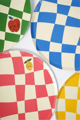Little Chef Checkered Dinner Plates