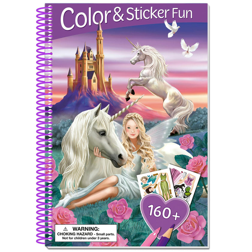 Color & Sticker Fun: Elves