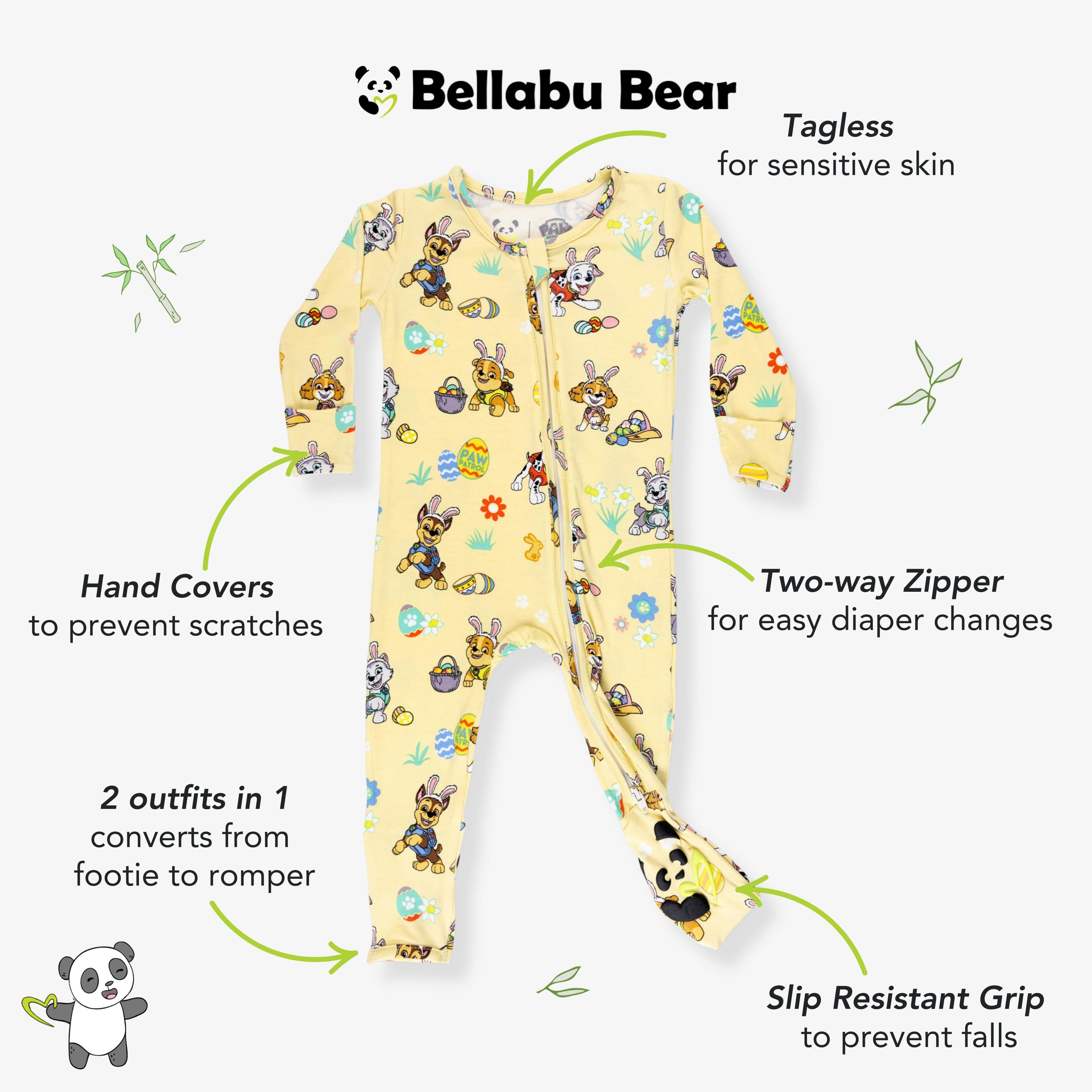 PAW Patrol: Fun Bamboo Convertible Footie