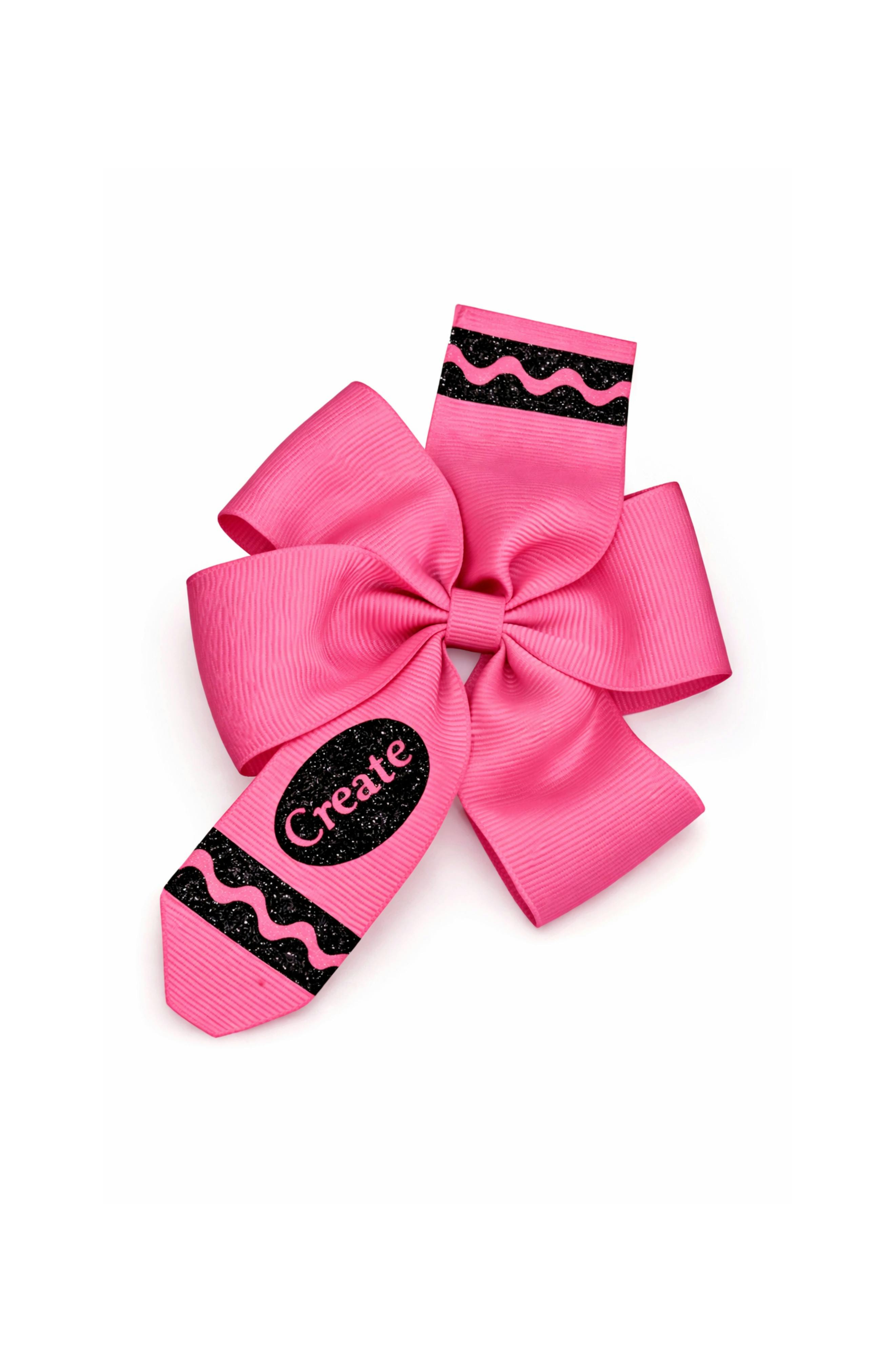 Crayon Back-to-School Hair Bow