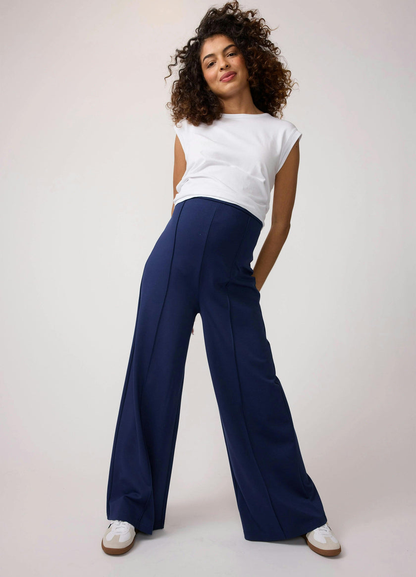Flare Ponte Knit Maternity Pants