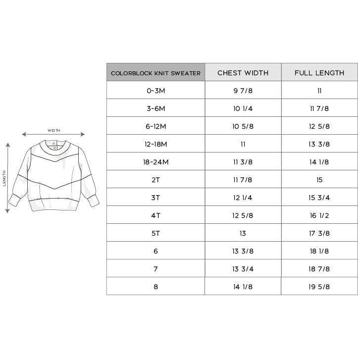 Girl's Colorblock Knit Sweater
