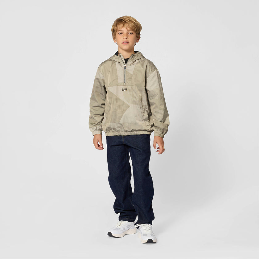 Olive Windbreaker Jacket