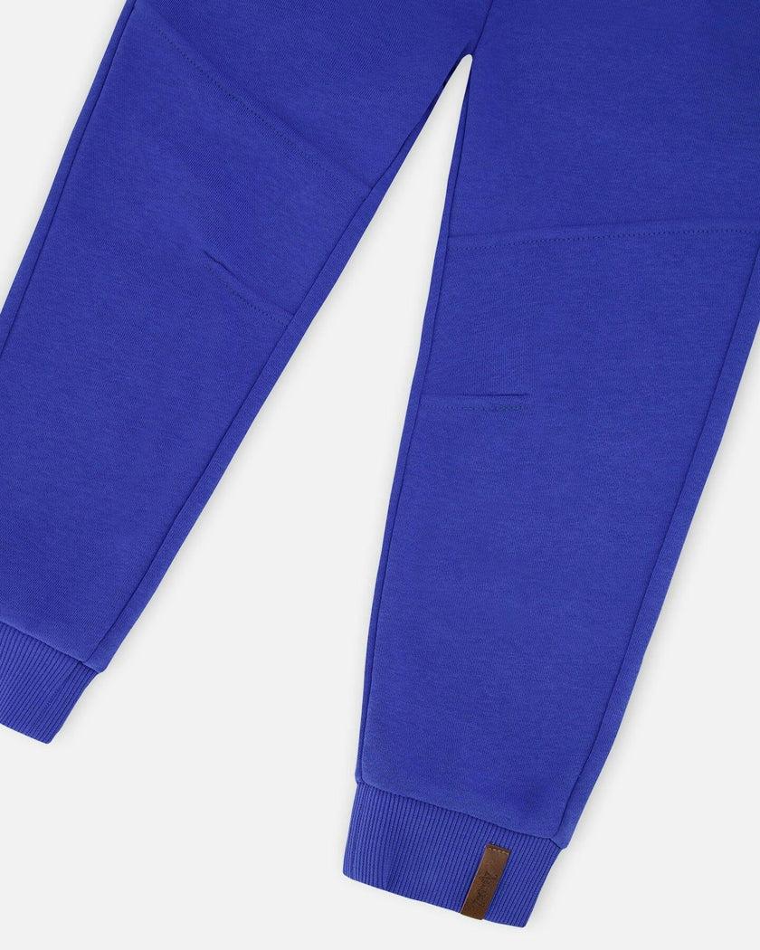 French Terry Sweatpants With Cross Seams
