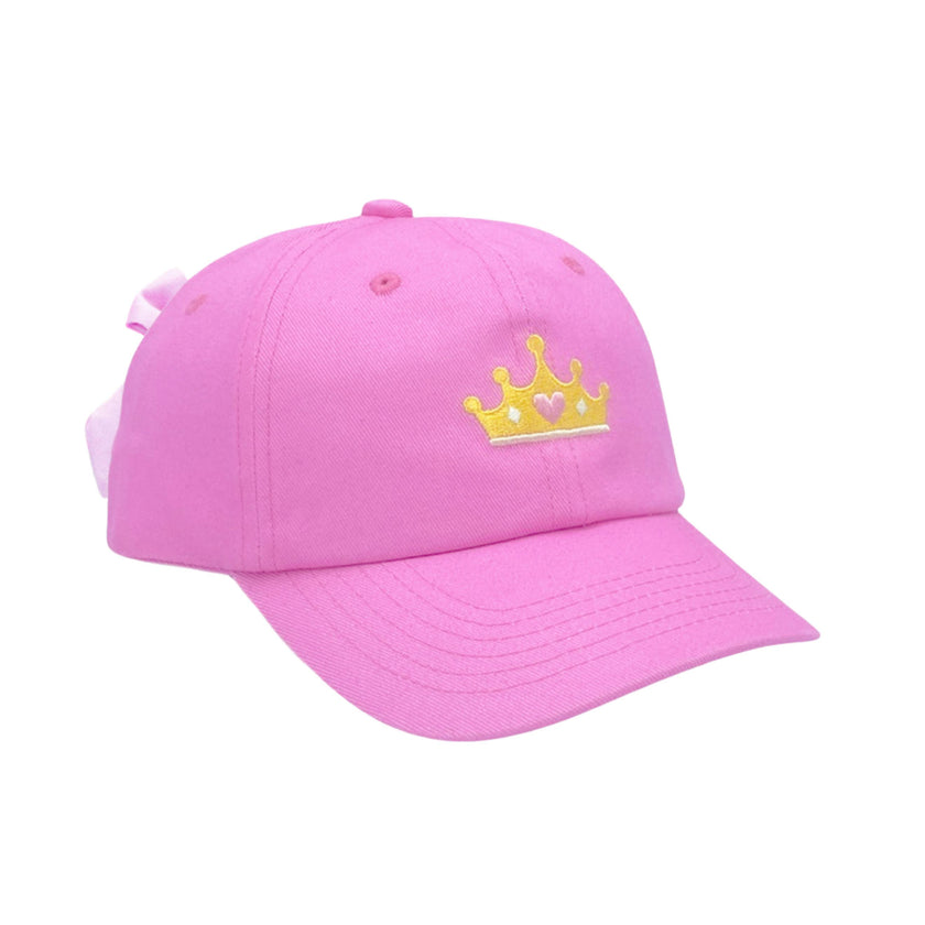 Princess Crown Bow Baseball Hat (Youth)