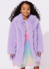 Lavender Haze Faux Fur Coat