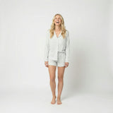 Lavender Lane Long Sleeve & Shorts Bamboo Women's Pajama Set