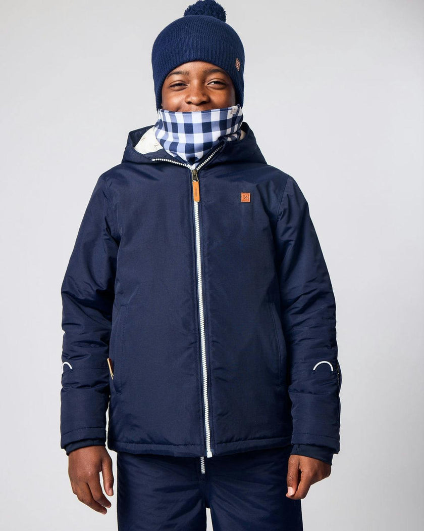 Neck Warmer in Navy Gingham