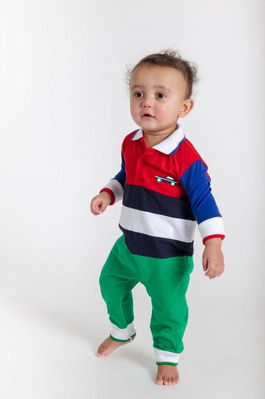 Jersey Knit Longall With Race Car