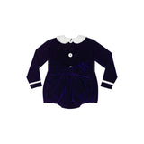 Long Sleeve Grace Bubble in Midnight Blue Velvet