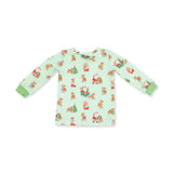 Vintage Reindeer & Santa Uni - Long Sleeve Loungewear Set