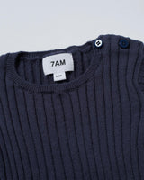 Cotton Long Sleeve Top - Ribbed