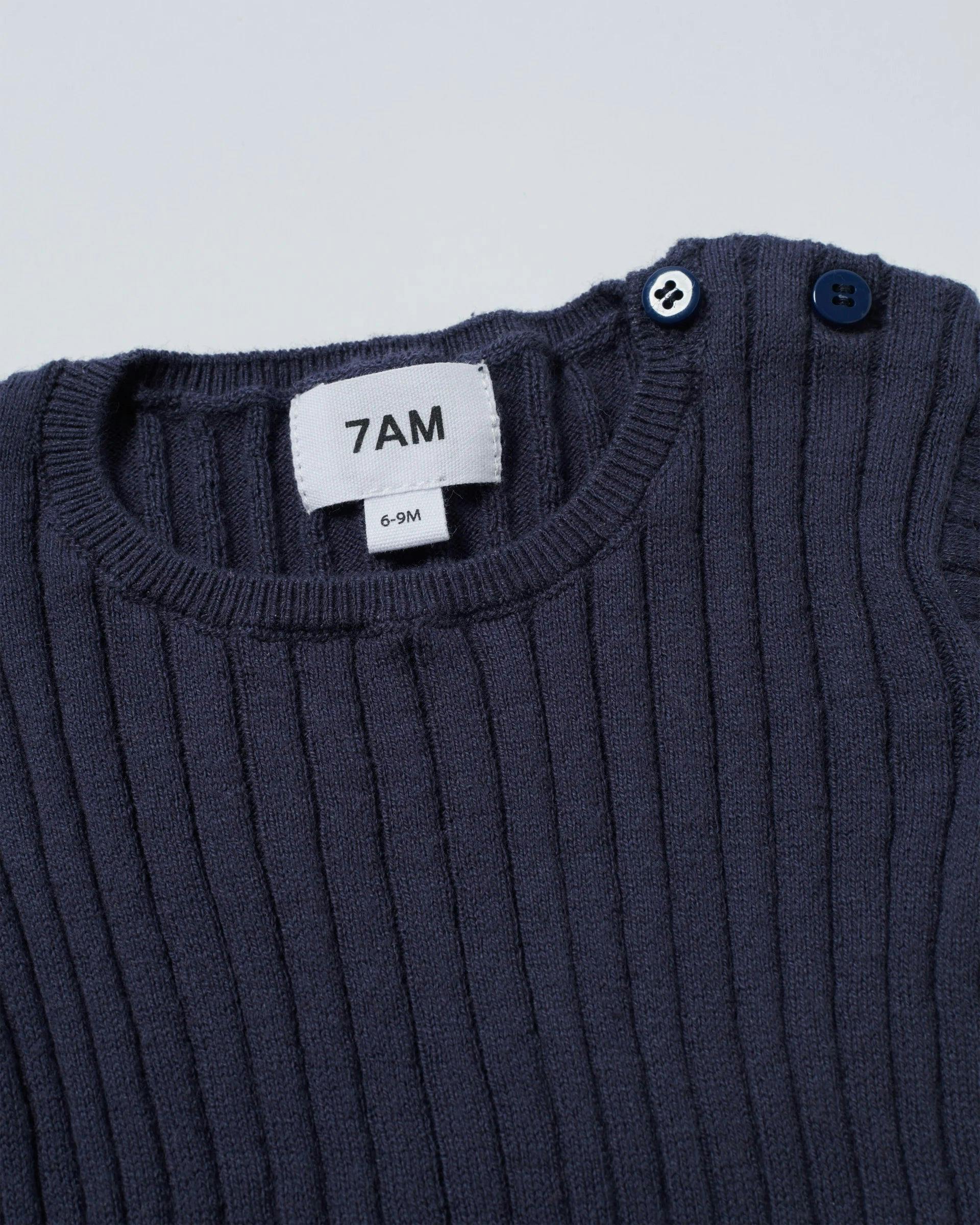 Cotton Long Sleeve Top - Ribbed