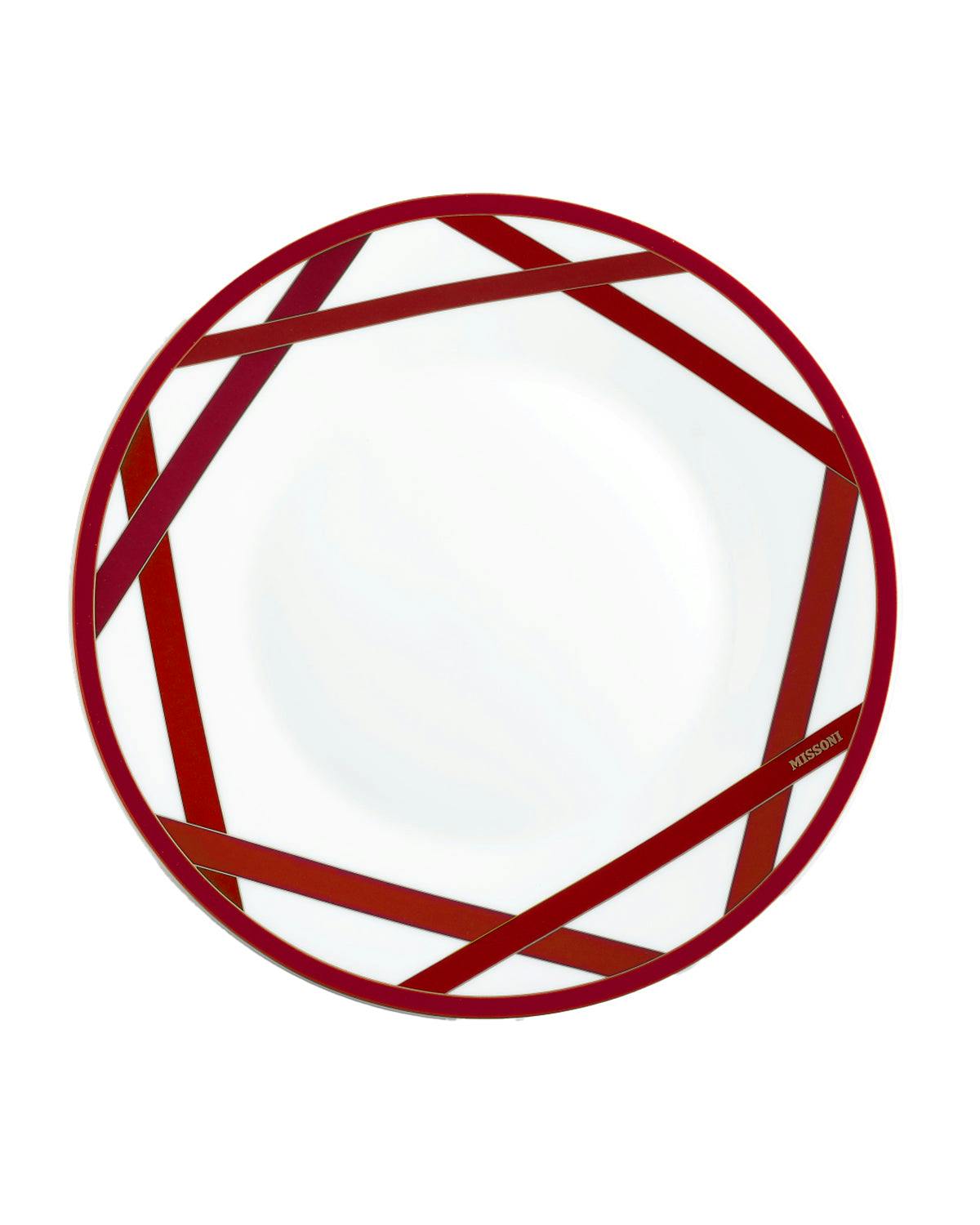 Dinner Plate NASTRI BORDEAUX Set of 2  - Ø 27,5 Cm