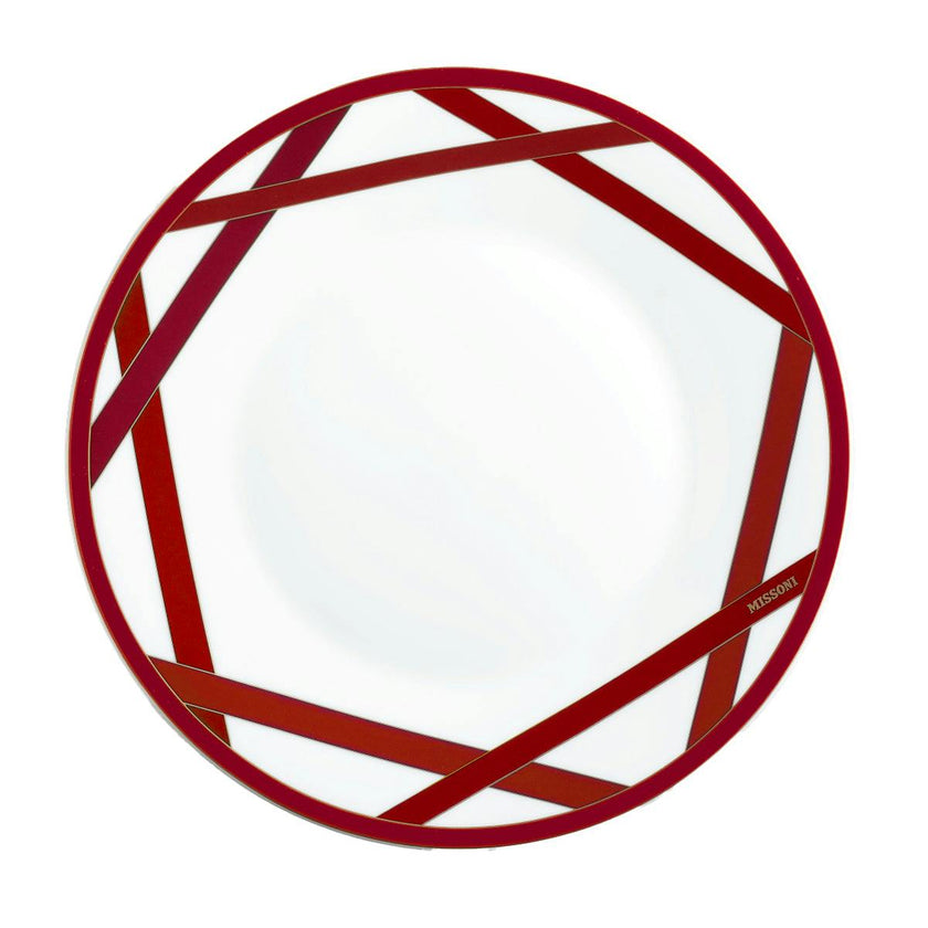 Dinner Plate NASTRI BORDEAUX Set of 2  - Ø 27,5 Cm