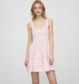 The Ribbon Charlotte Nap Dress - Pink Variegated Stripe