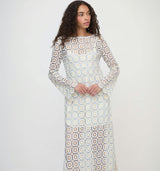 The Eliza Dress - Blue Dahlia Lace