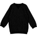 Waffle Knit Sparkle Crew Neck Relaxed Fit Sweater