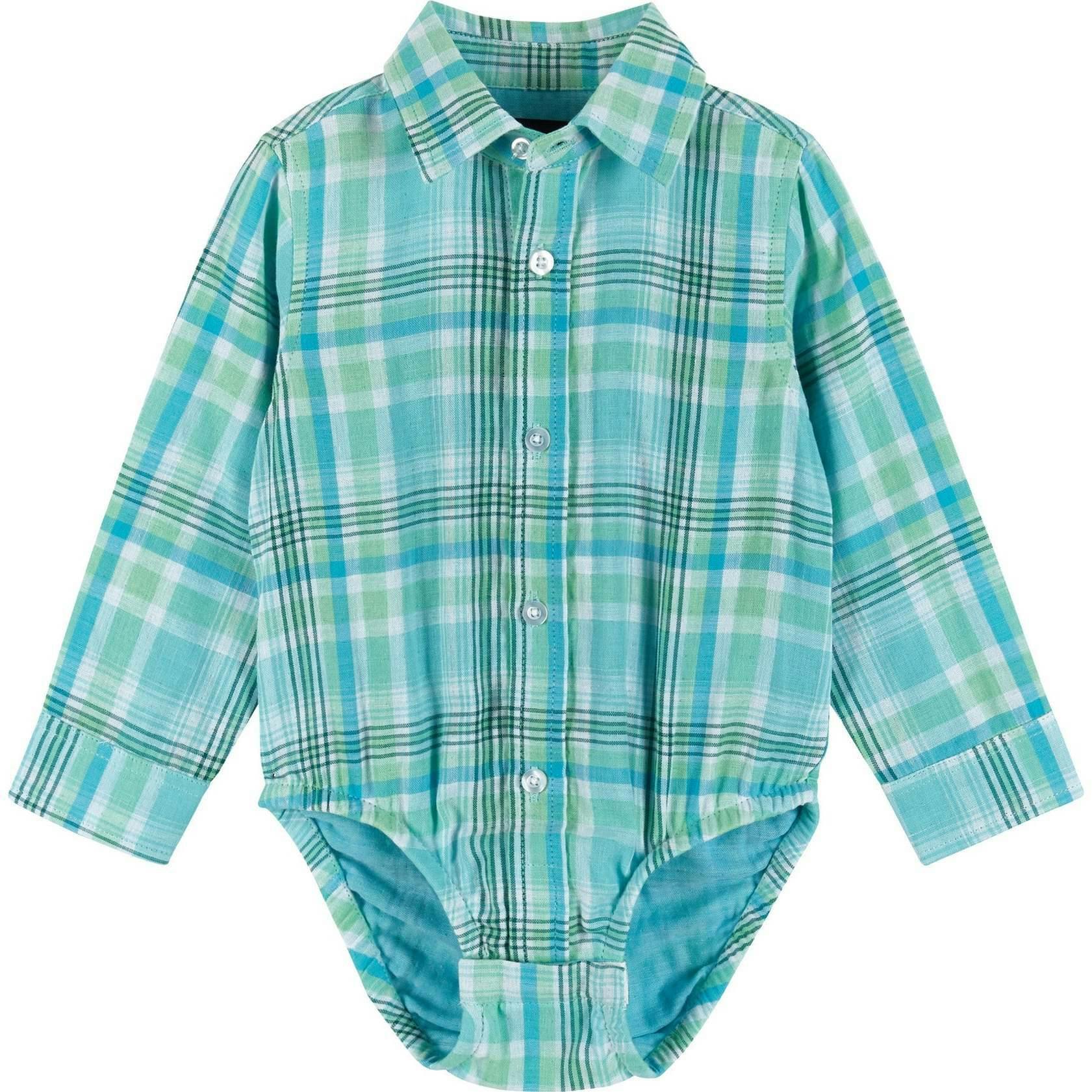 Infant Plaid Poplin and Sweater Vest Set