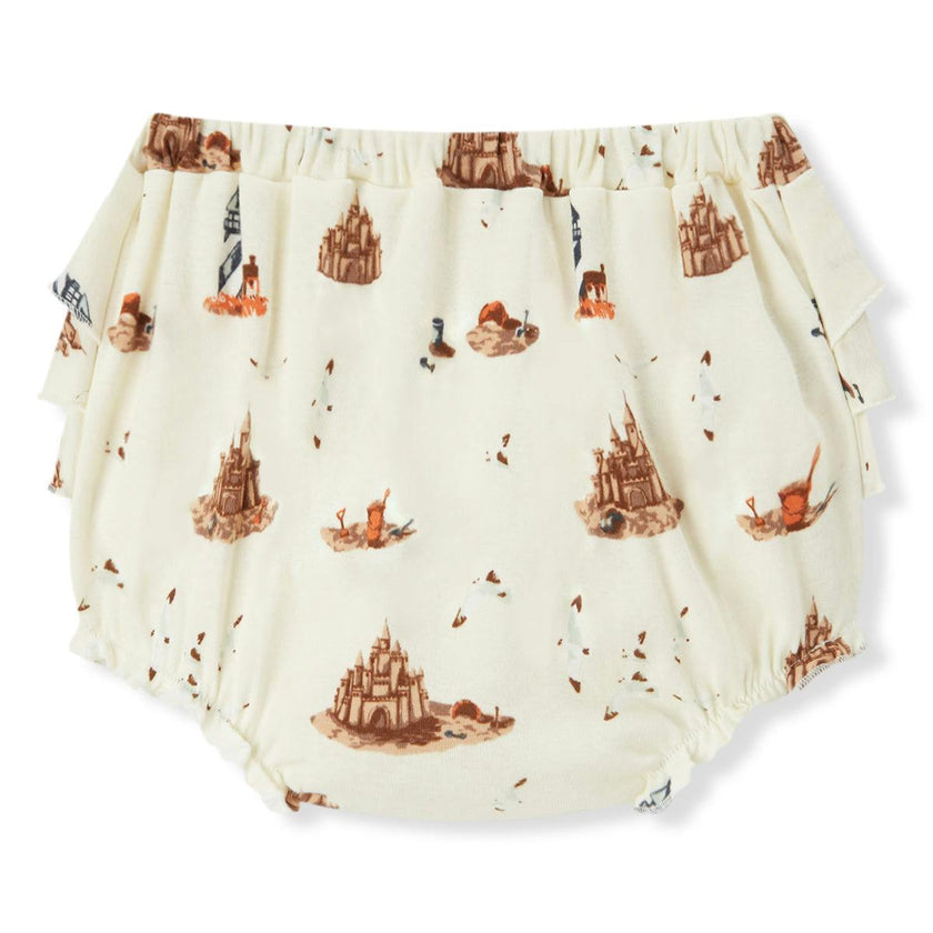 Sandcastle Organic Cotton Ruffle Bloomer