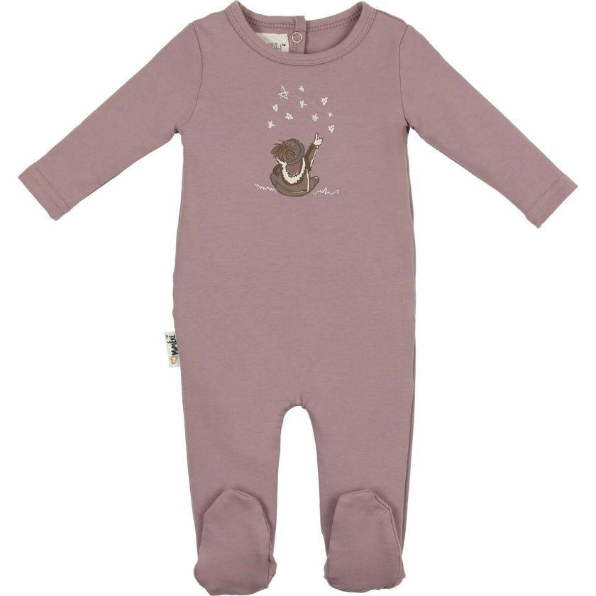Star Gazer Round Neck Long Sleeve Footie