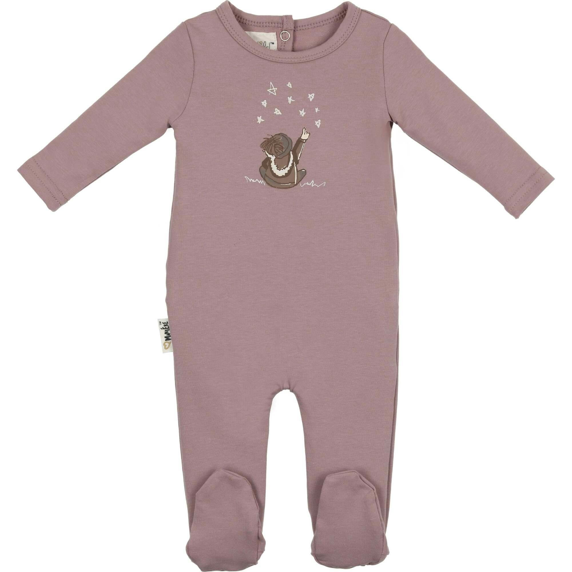 Star Gazer Round Neck Long Sleeve Footie