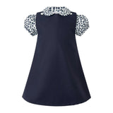 Floral Blouse Pinafore Set