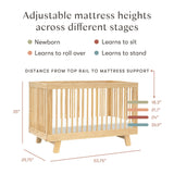 Babyletto Hudson 3-in-1 Convertible Crib with Toddler Bed Conversion Kit
