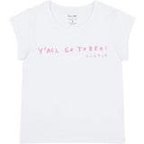 Women's Drawbertson Pink Y'All Go To Bed T-Shirt