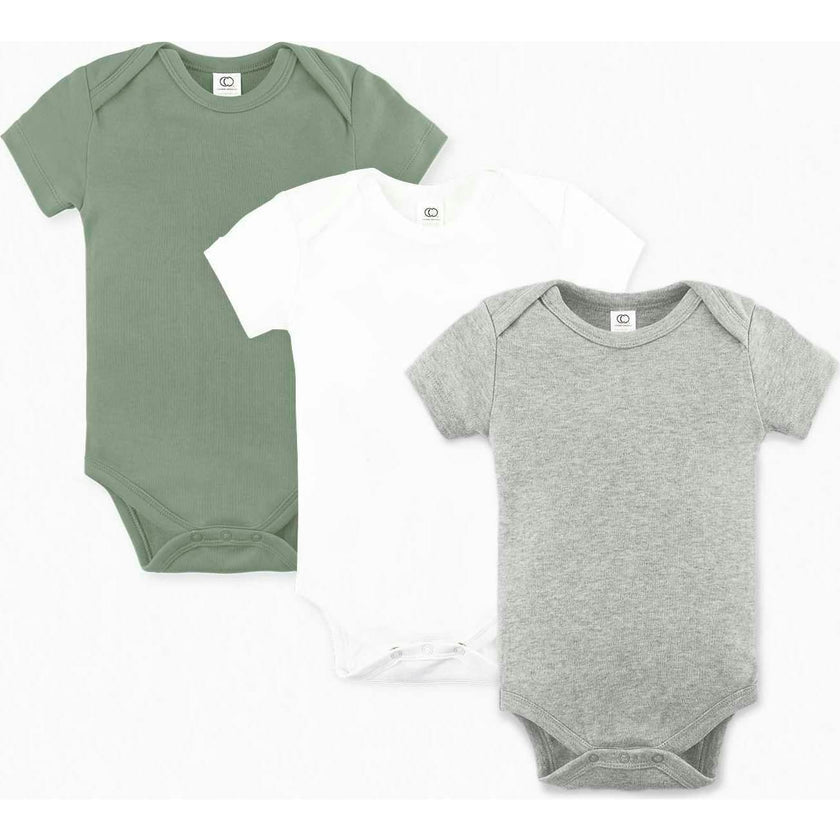 3-Pack Classic Short Sleeve Bodysuit Bundle