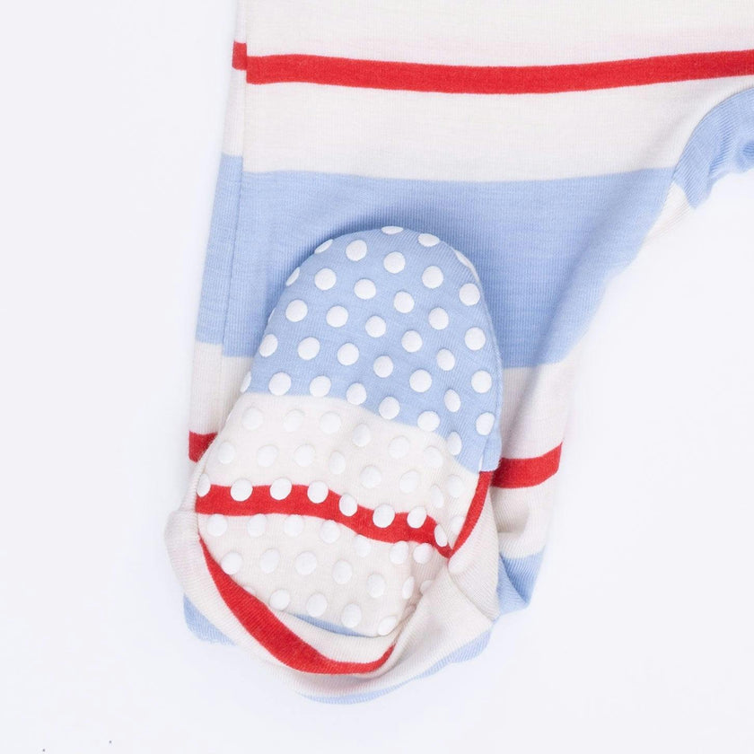 Preppy Rugby - 2 Way Zipper Footie