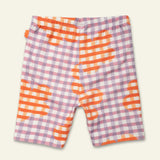 Flower Gingham Bike Short