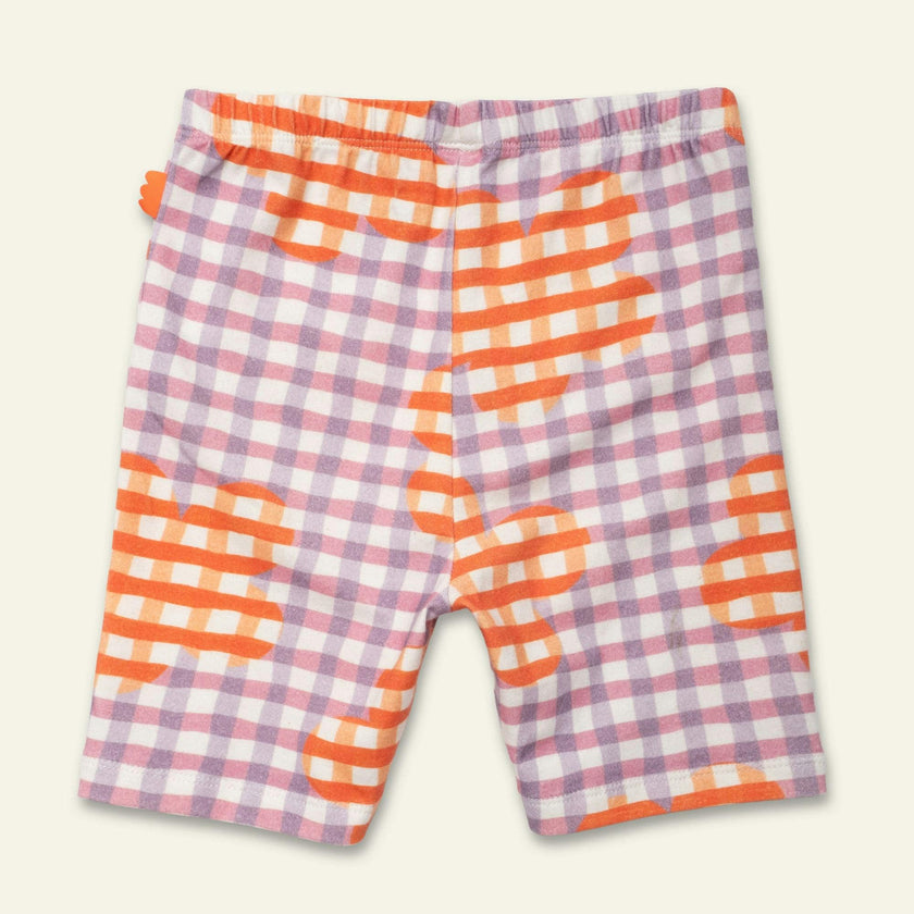 Flower Gingham Bike Short