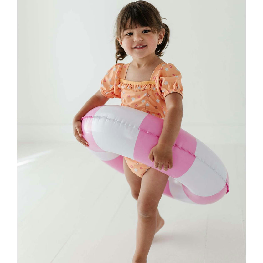 Girl's Puff Sleeve Swimsuit