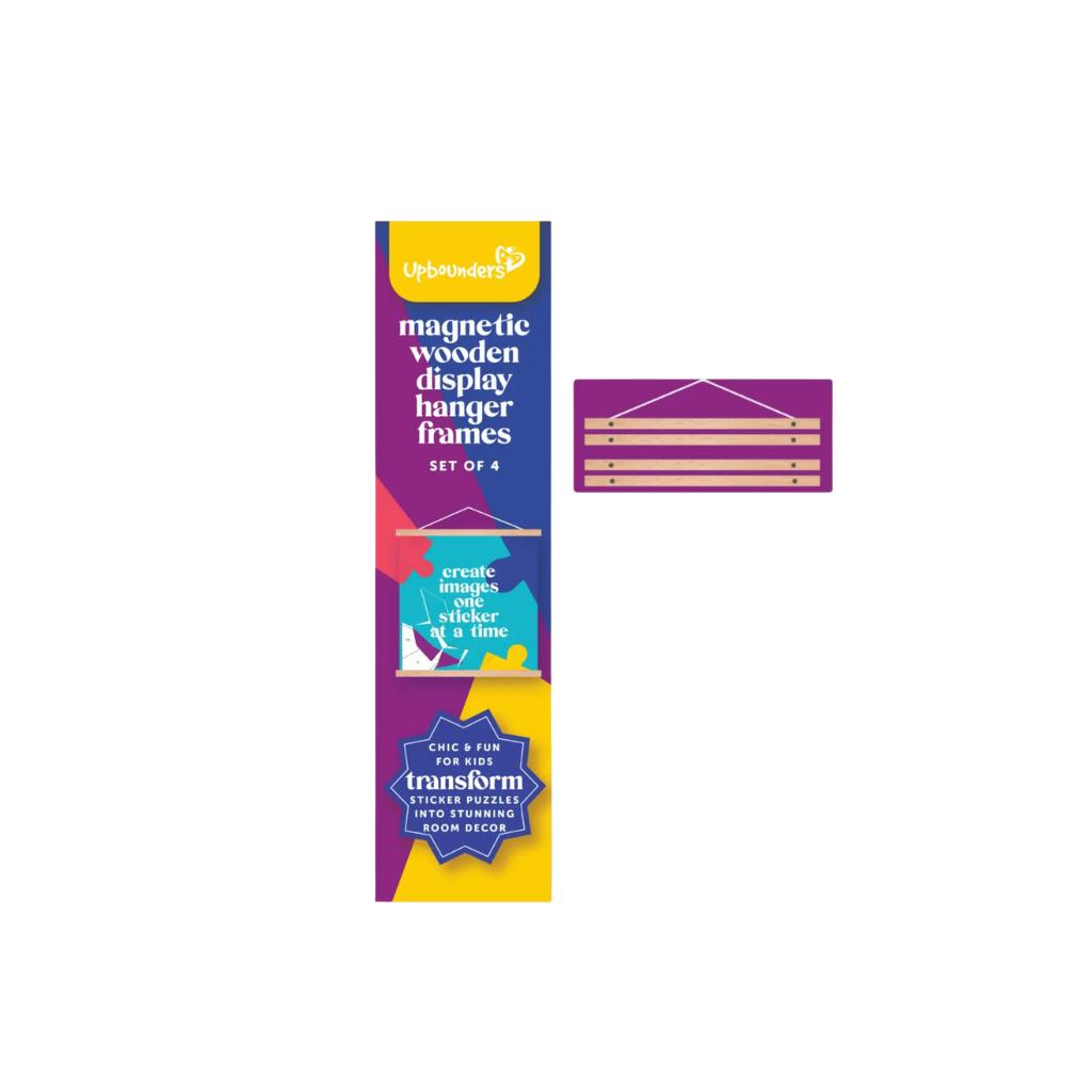 Children's Magnetic Wooden Display Hanger Frames - Set of 4