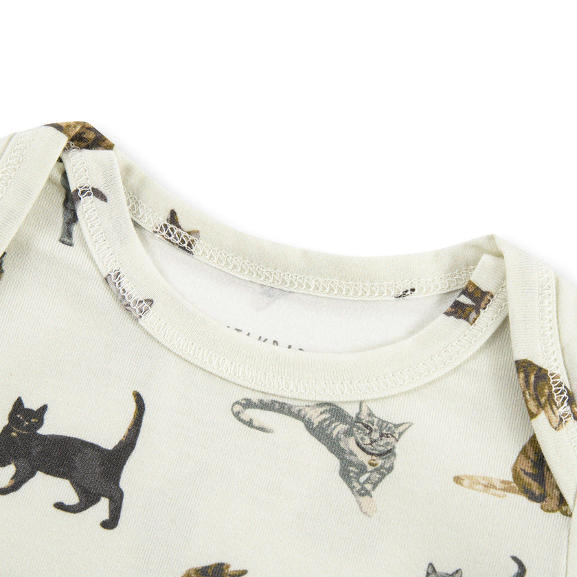 Cotton Stretch Short Sleeve One Piece