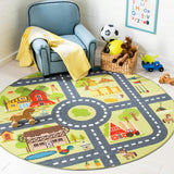 Kids Playhouse Journey Rug, Green