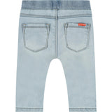 Elastic Waistband Drawstring Jeans
