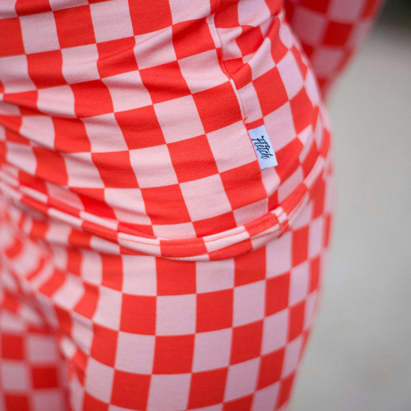 Pink Checked Out 2 Piece Pajama Set