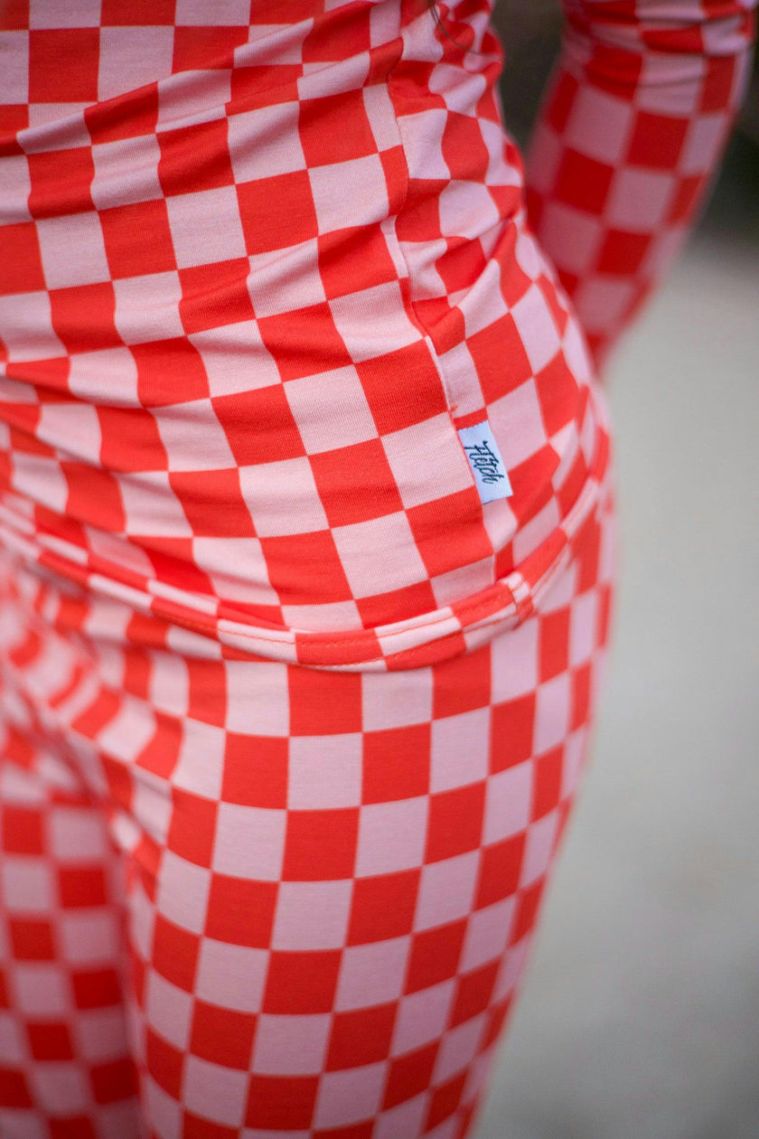 Pink Checked Out 2 Piece Pajama Set