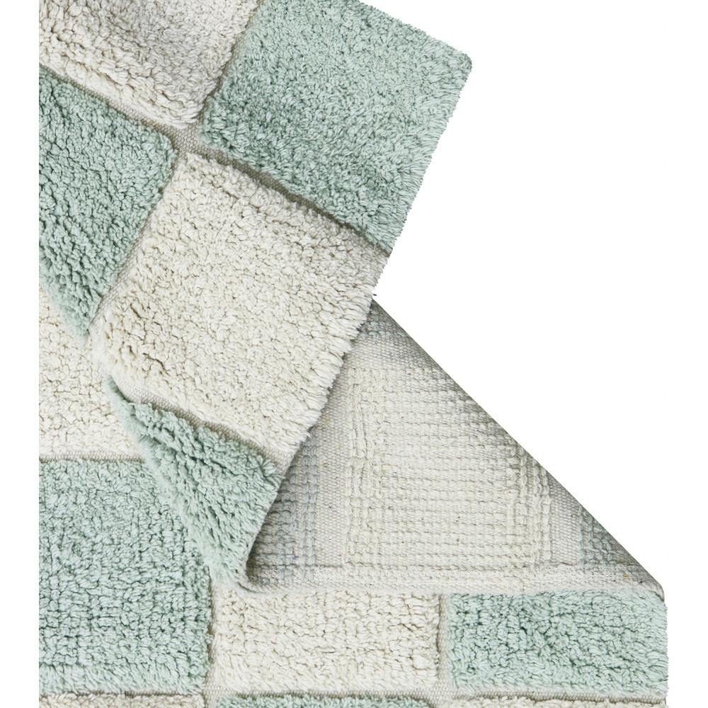 Kitchen Tiles Checkerboard Pattern Washable Rug