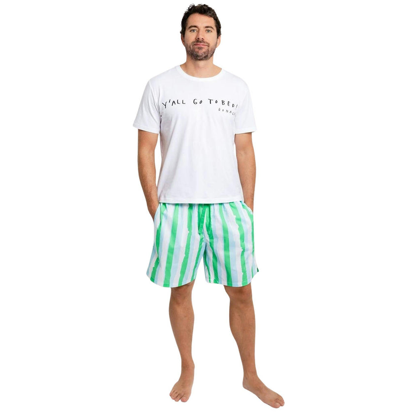 Men's Drawbertson Wild Stripes Sleep Shorts
