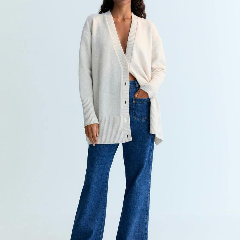 Agatha Woman Cardigan Moonlight White