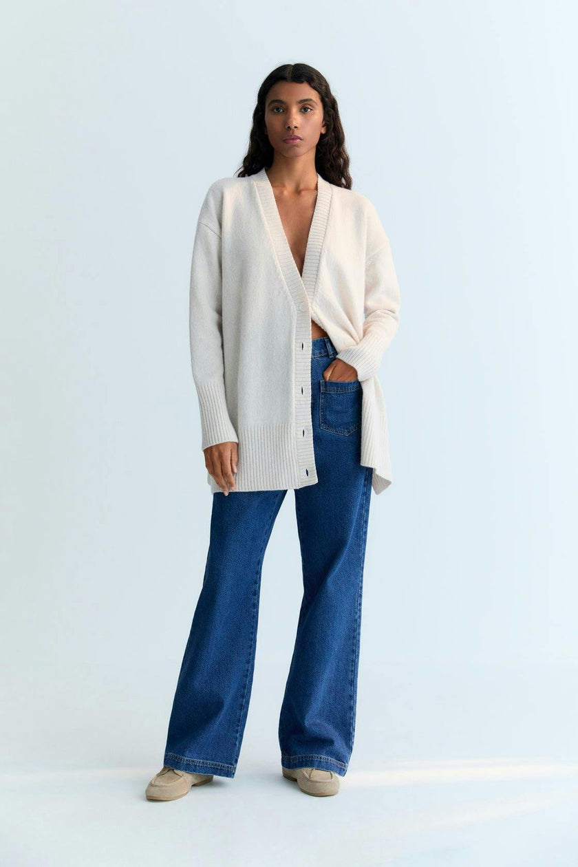 Agatha Woman Cardigan Moonlight White