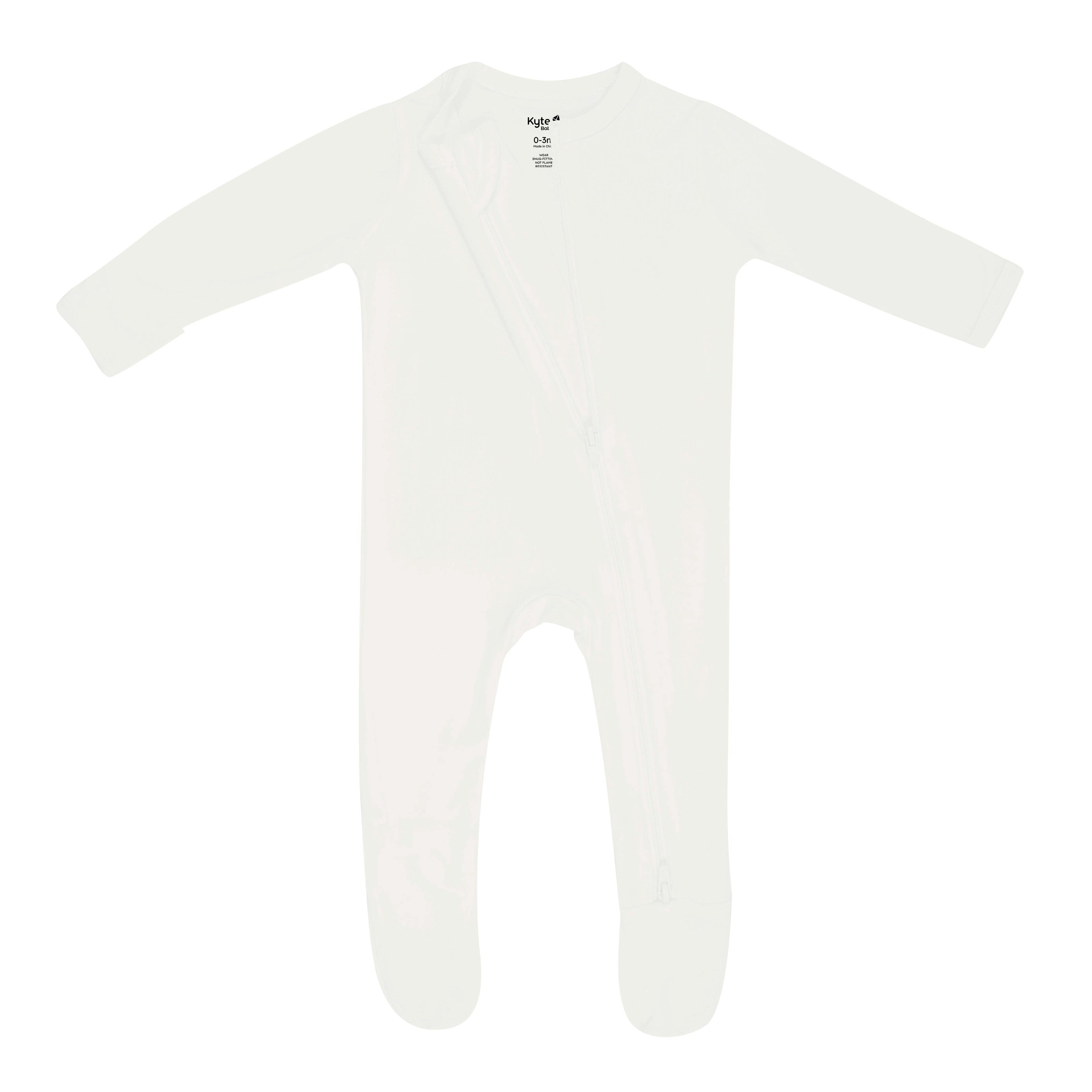 Zippered Footie in Cloud