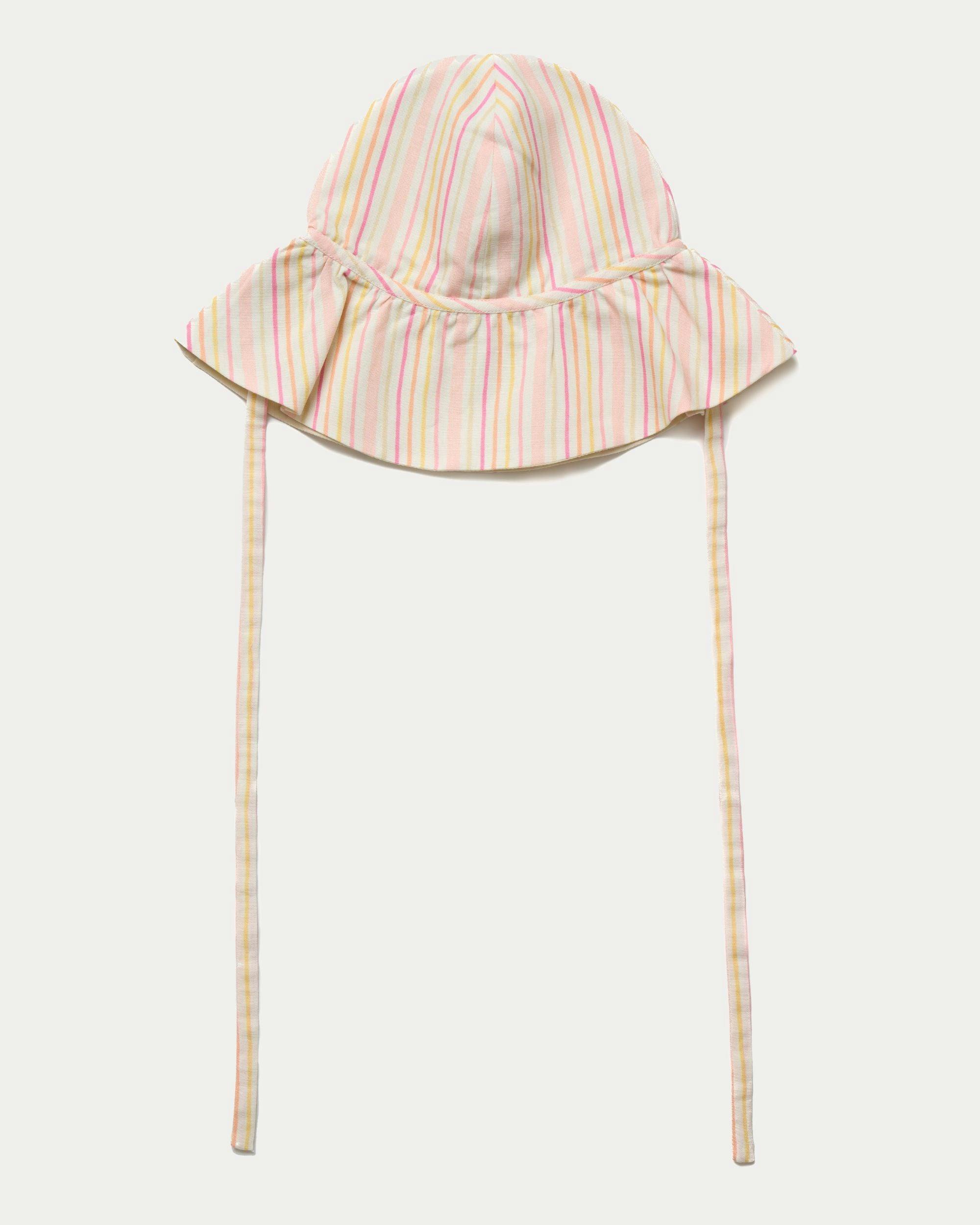 Bonnie Hat Cap - Pink Stripes